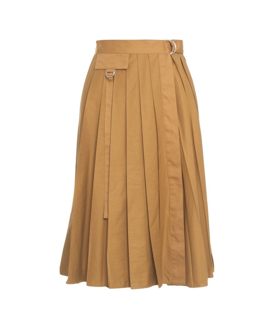 Liu •jo Liu Jo Pleated Nylon Skirt With Stylish Waist Belt