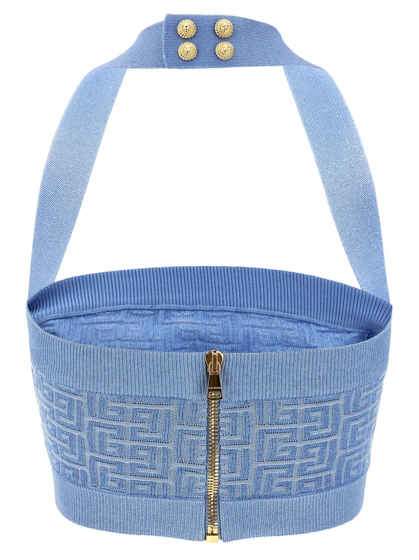 Balmain Pb Top In Blue
