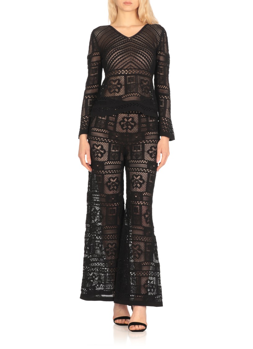 D Exterior D. Exterior Black Cotton Sweater