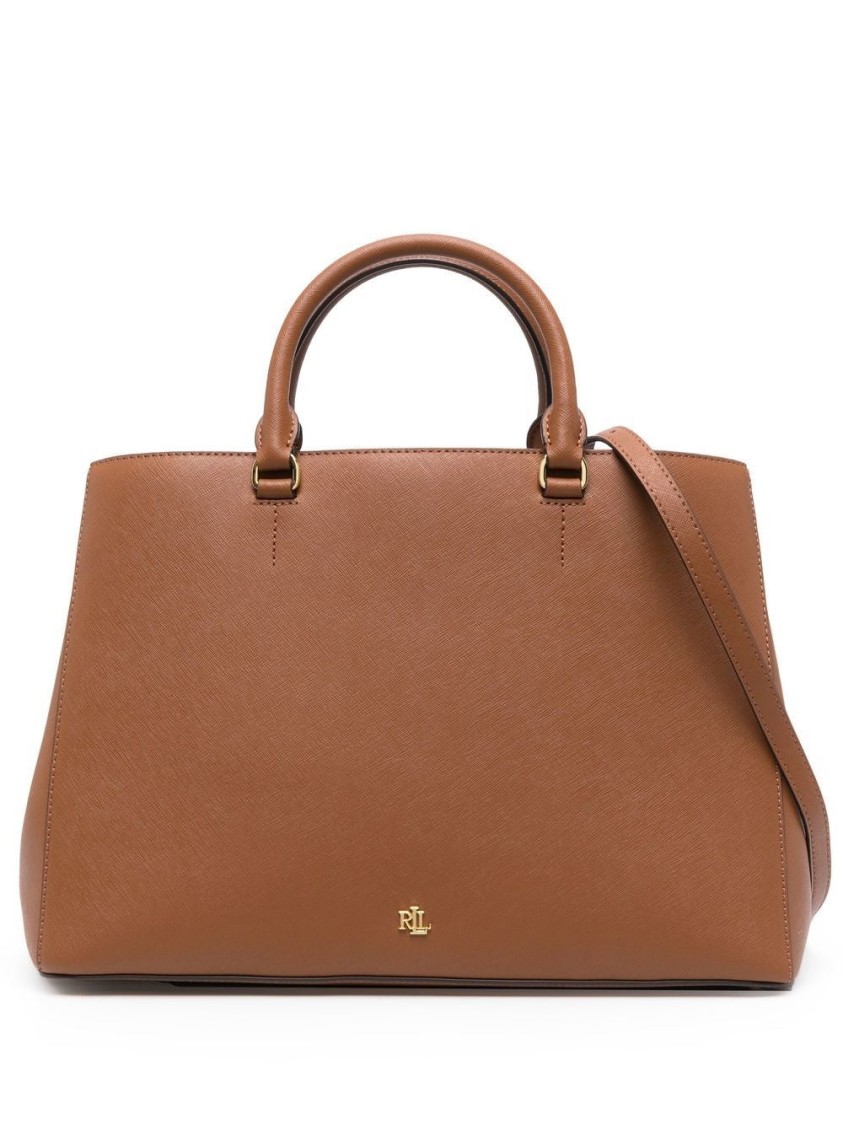 Ralph Lauren Lauren  Hanna 37 Large Satchel Bag In Brown