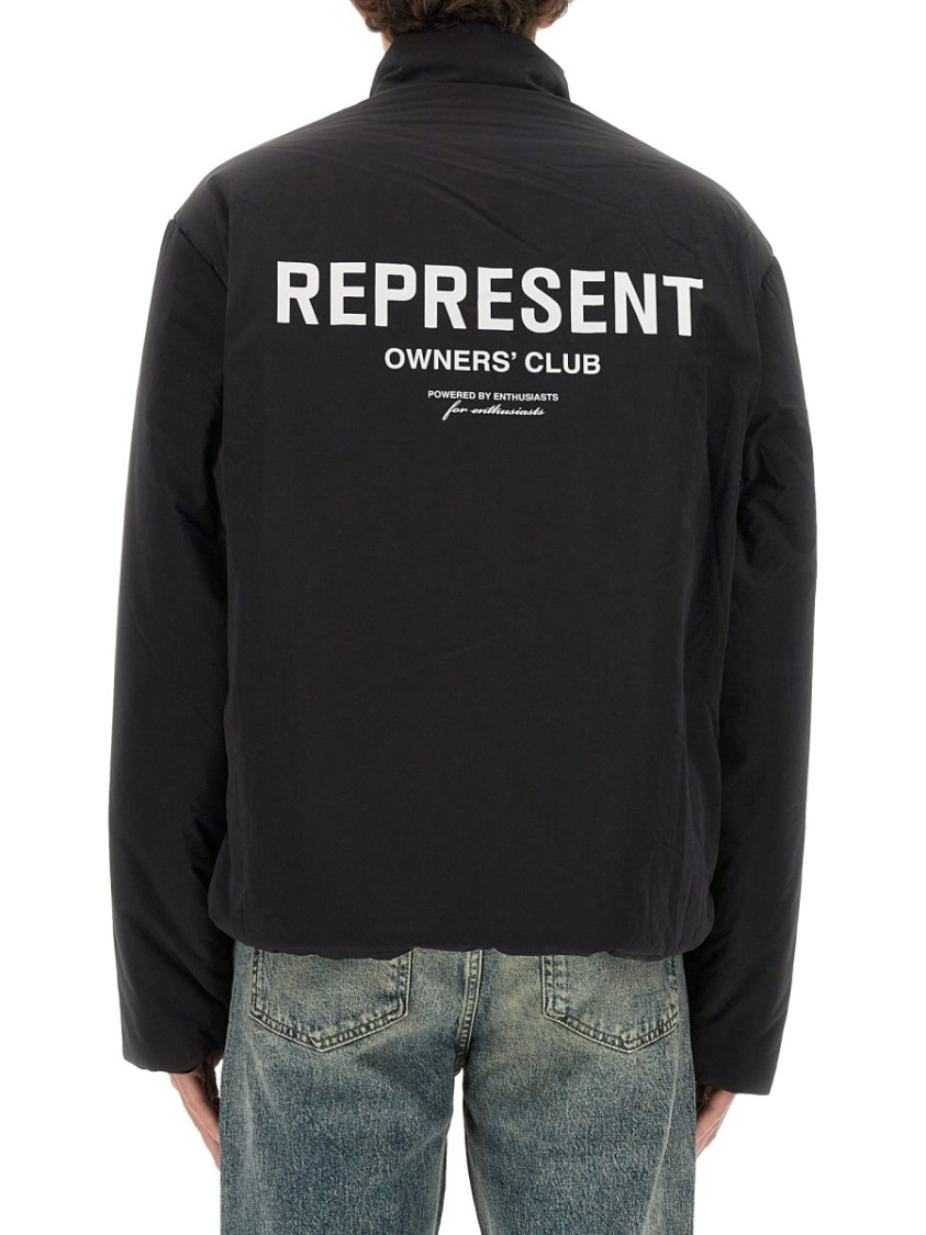 Represent High Neck Jacket With Zip Closure
