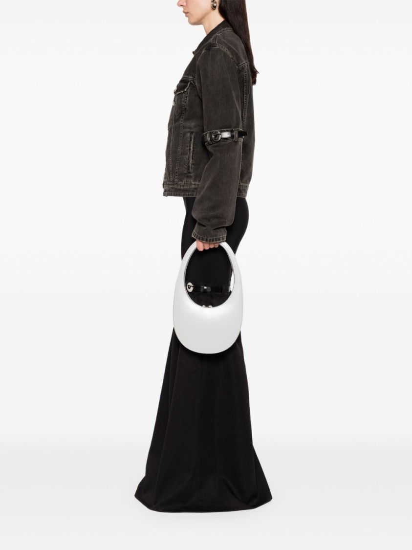 COPERNI COPERNI OVAL-SHAPE SHOULDER BAG WITH SMOOTH STRUCTURED DESIGN