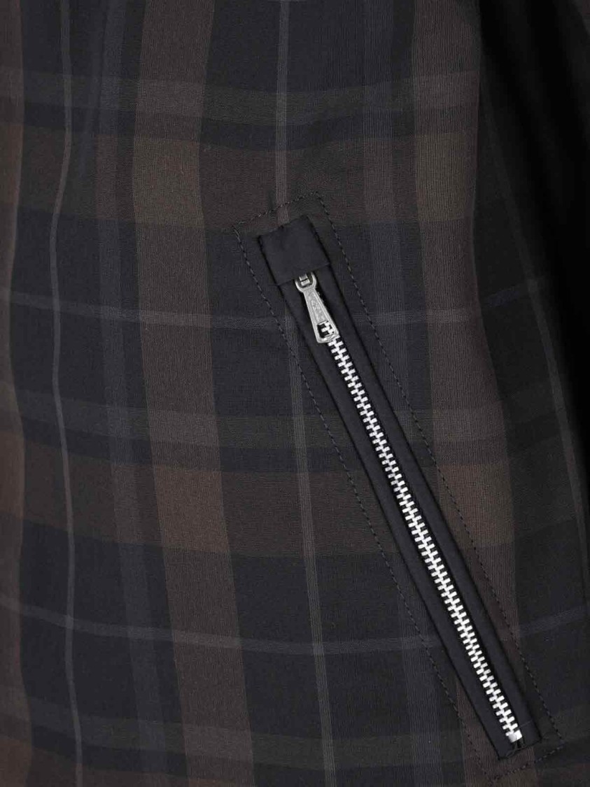 Our Legacy Riviera Checked Shell Hooded Jacket In Brown
