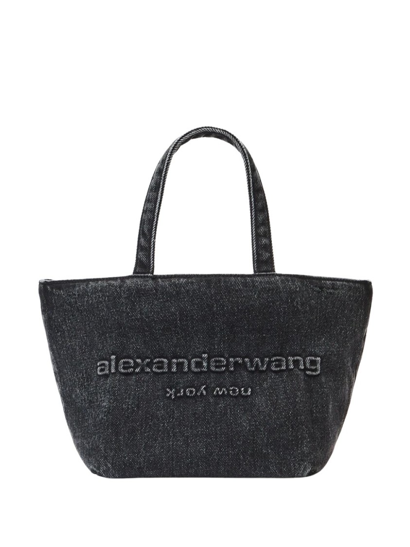 ALEXANDER WANG ALEXANDER WANG GREY STRUCTURED SHOULDER BAG
