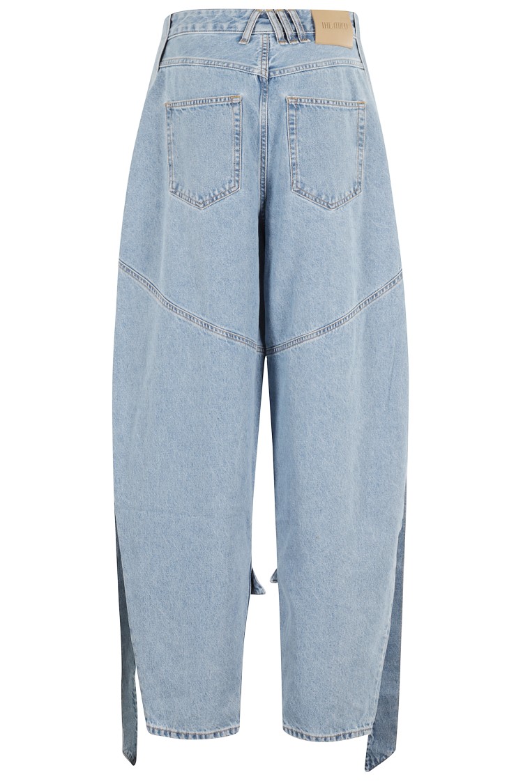The Attico Light Blue Denim Long Pants Jeans | THE LIST