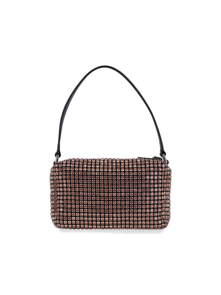 Alexander Wang "heiress" Metallic Chain Knit Shoulder Bag