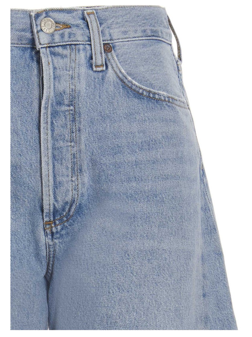 Agolde 'lune Pieced' Jeans In Blue