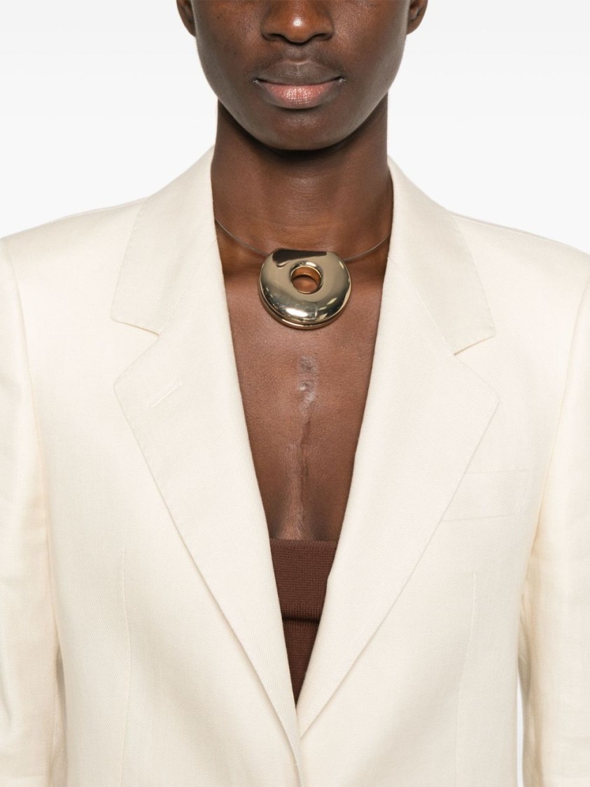 Shop Tagliatore Ecru Linen Tailored Suit With Wide-leg Trousers