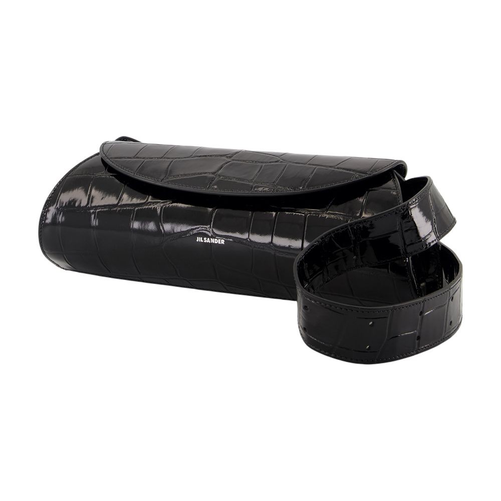 Jil Sander Cannolo Small Purse In Black