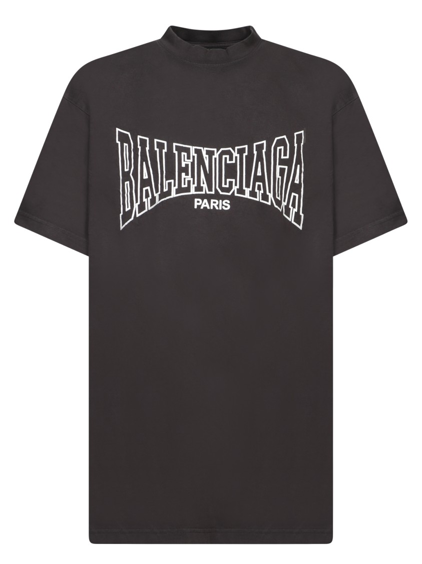 Shop Balenciaga Black Cotton T-shirt