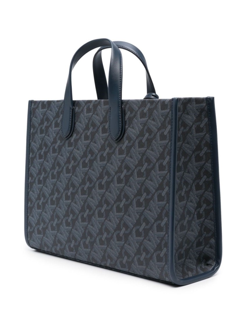 Michael Kors Large Grab Tote In Blue