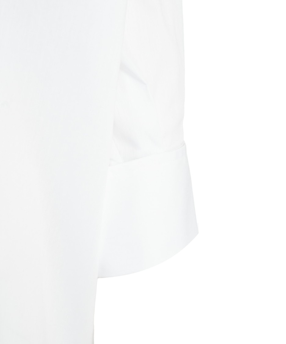 LIU •JO LIU JO POPLIN SHIRT WITH CONCEALED BUTTON FRONT