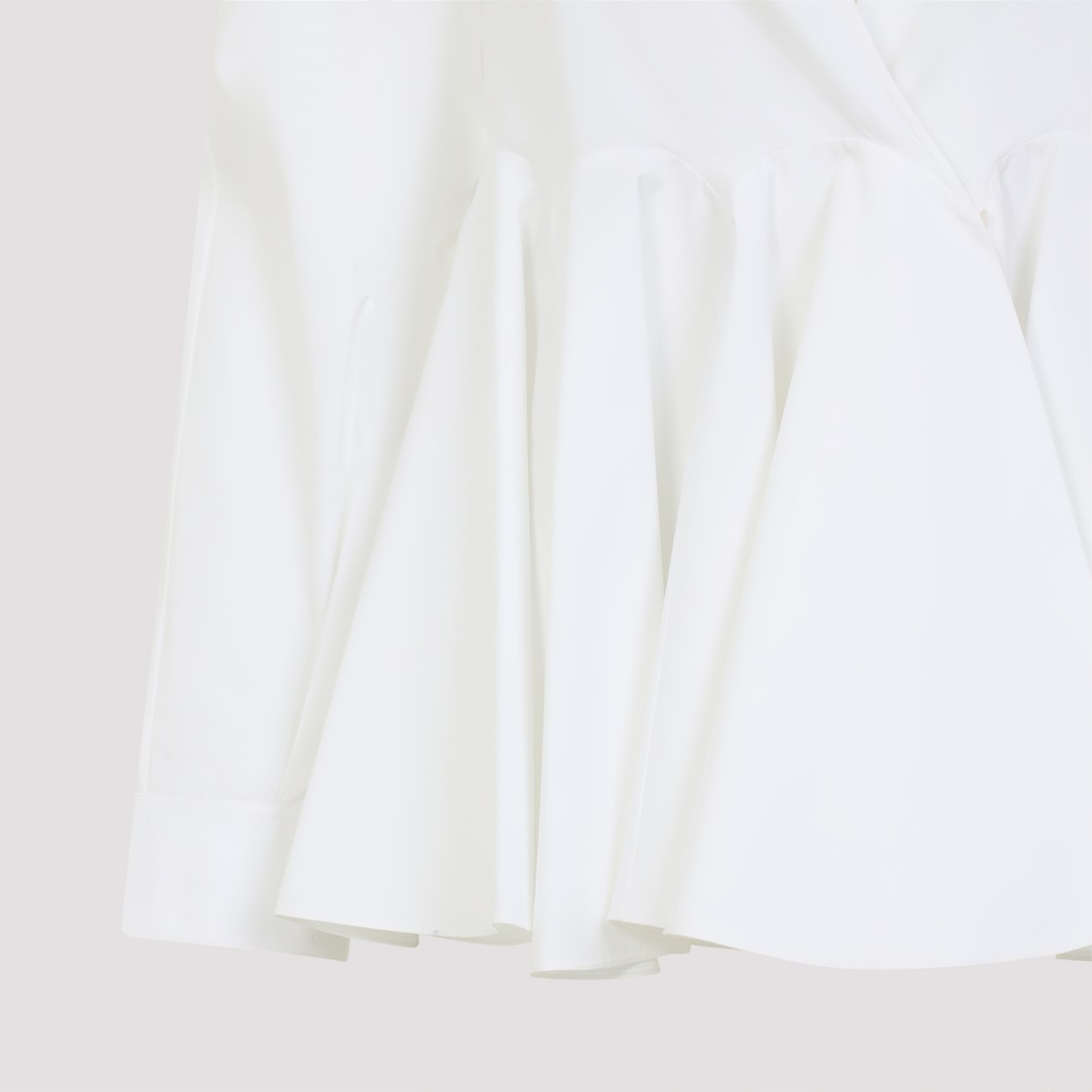 ALAÏA ALAÏA FLARE WHITE COTTON SHIRT