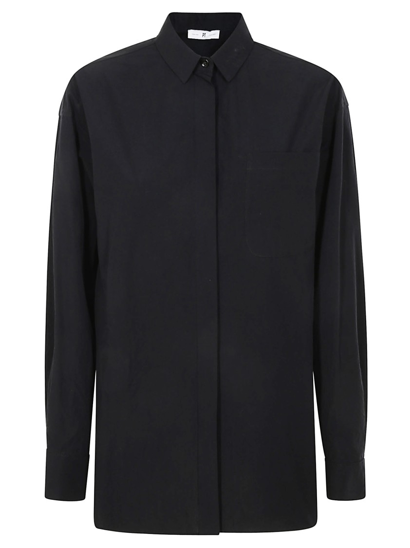 PT TORINO PT TORINO CLASSIC BUTTON-DOWN SHIRT WITH SINGLE CHEST POCKET