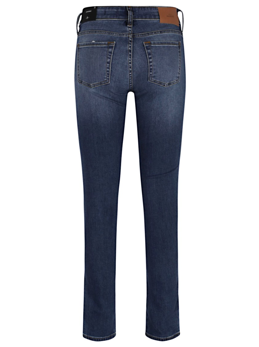 7 For All Mankind Low-rise Slim Fit Jeans In Blue