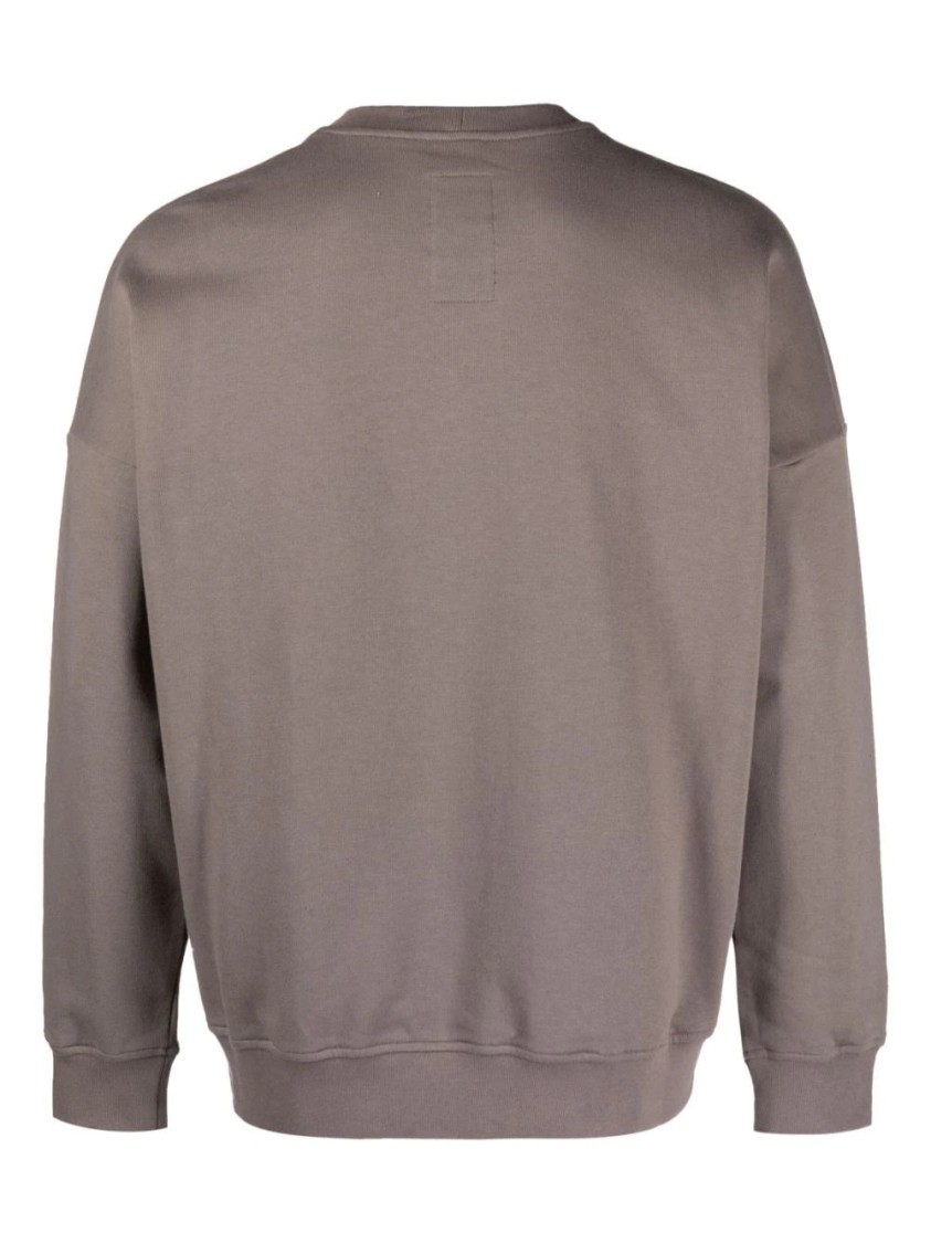パーカー・フーディ Rick Owens X Champion Relaxed Fit Brown Pullover With Iconic Rick Owens X Champion Relaxed Fit Brown Pullover With Iconic