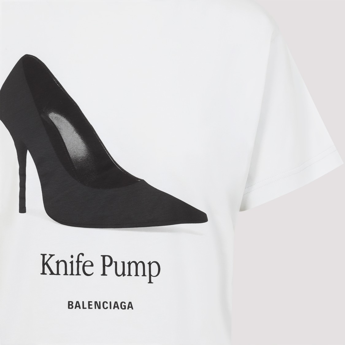 BALENCIAGA BALENCIAGA GRAPHIC HIGH-HEELED SHOE T-SHIRT