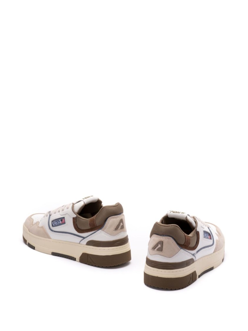 Autry Low-top Sneakers With Textured Panels And Cushioned Sole In White