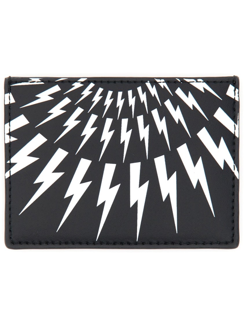 Neil Barrett Fair-isle Card Holder
