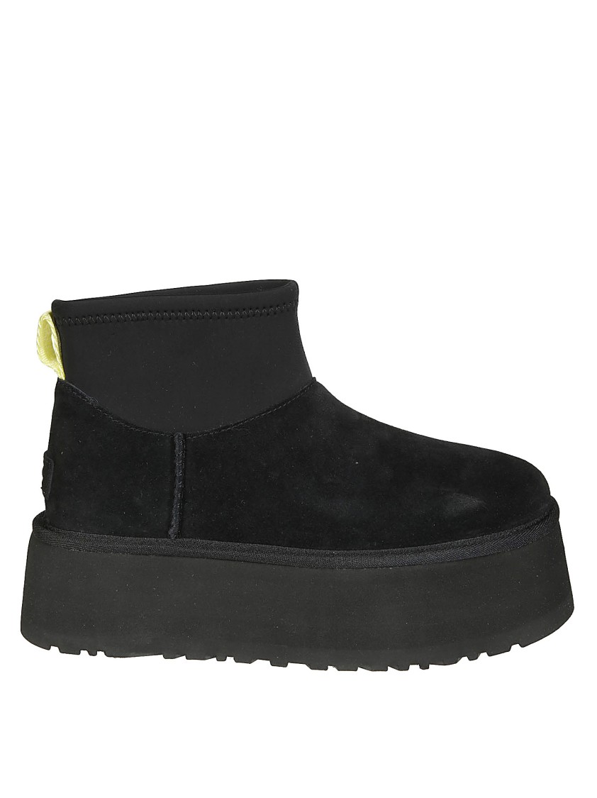 Ugg W Classic Mini Dipper Ankle Boots In Black