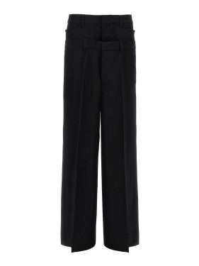 Dsquared2 Flattering Full-Length Black Dress With Wide Skirt