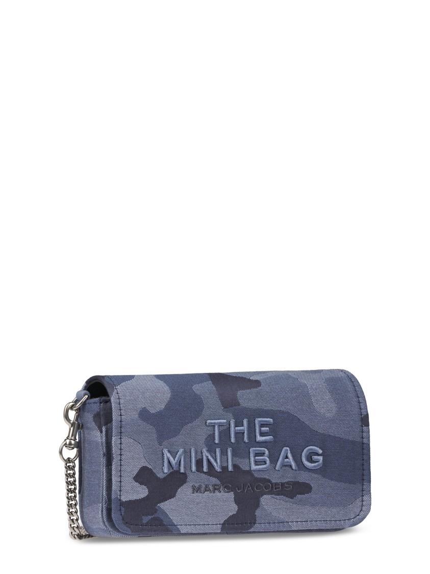 Marc Jacobs Compact Camouflage Mini Bag With Chain Strap In Gray