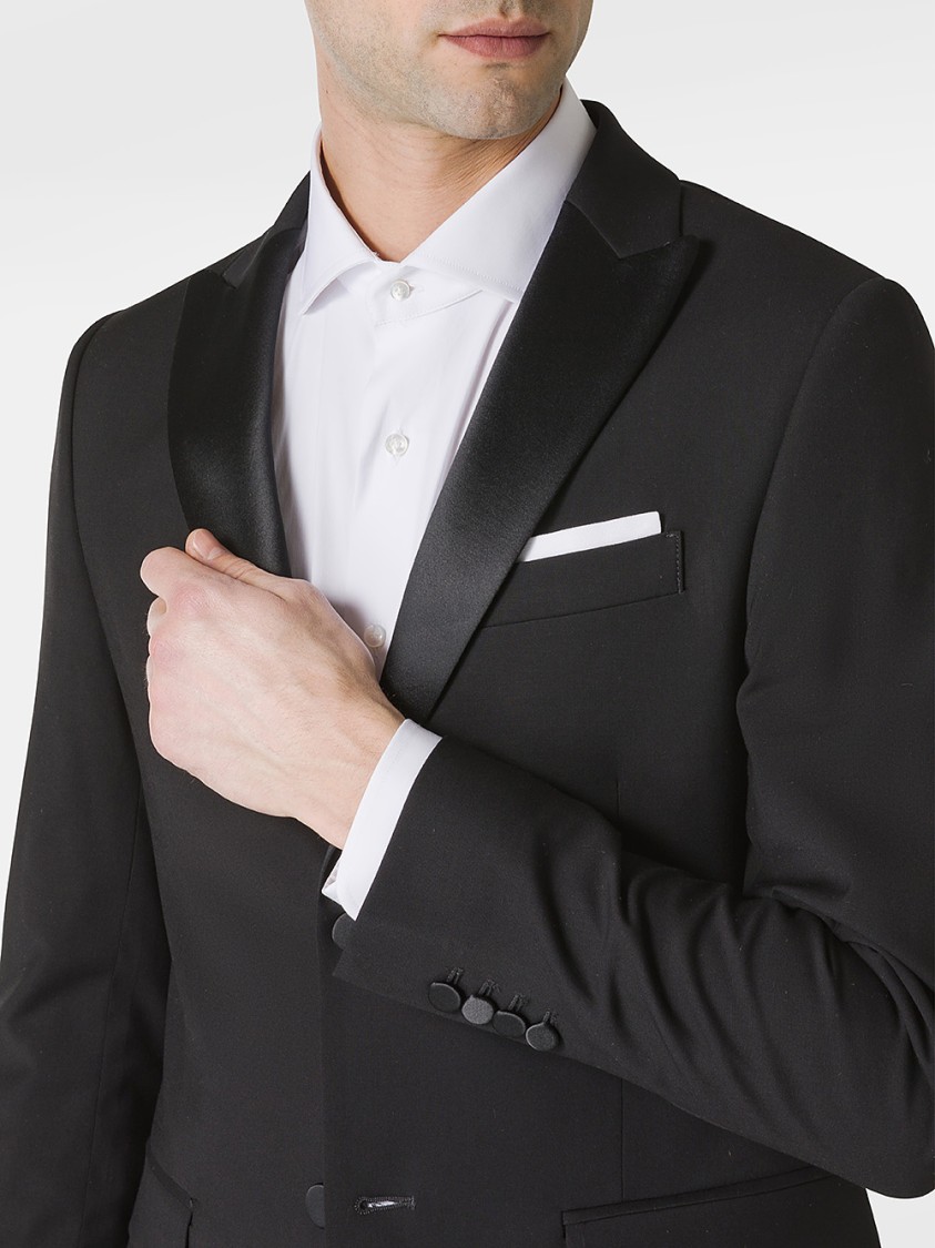 Shop Daniele Alessandrini Black Single-breasted Blazer