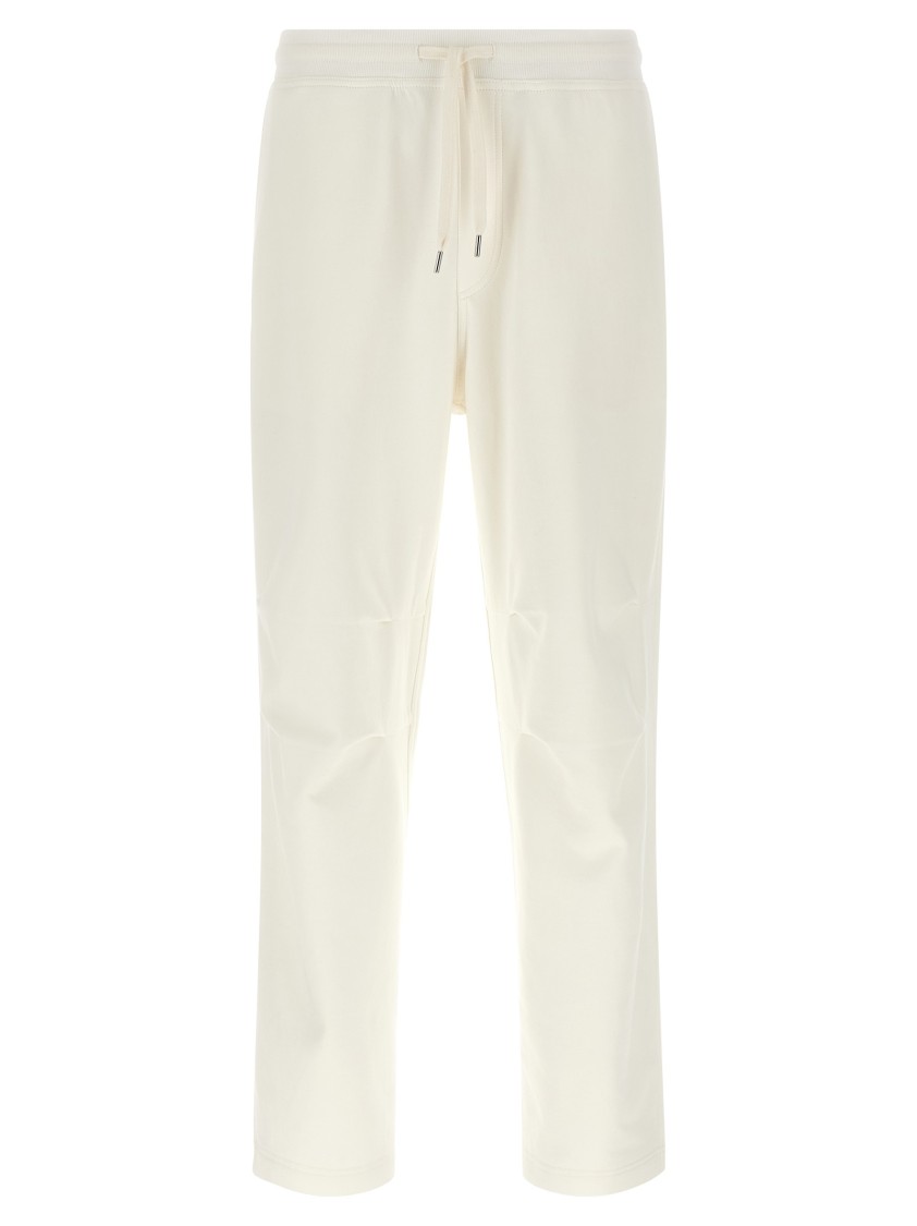Brunello Cucinelli Techno Cotton Joggers Pants White In White