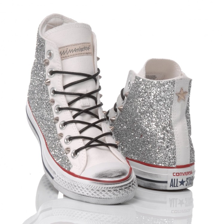 Converse fashion argento