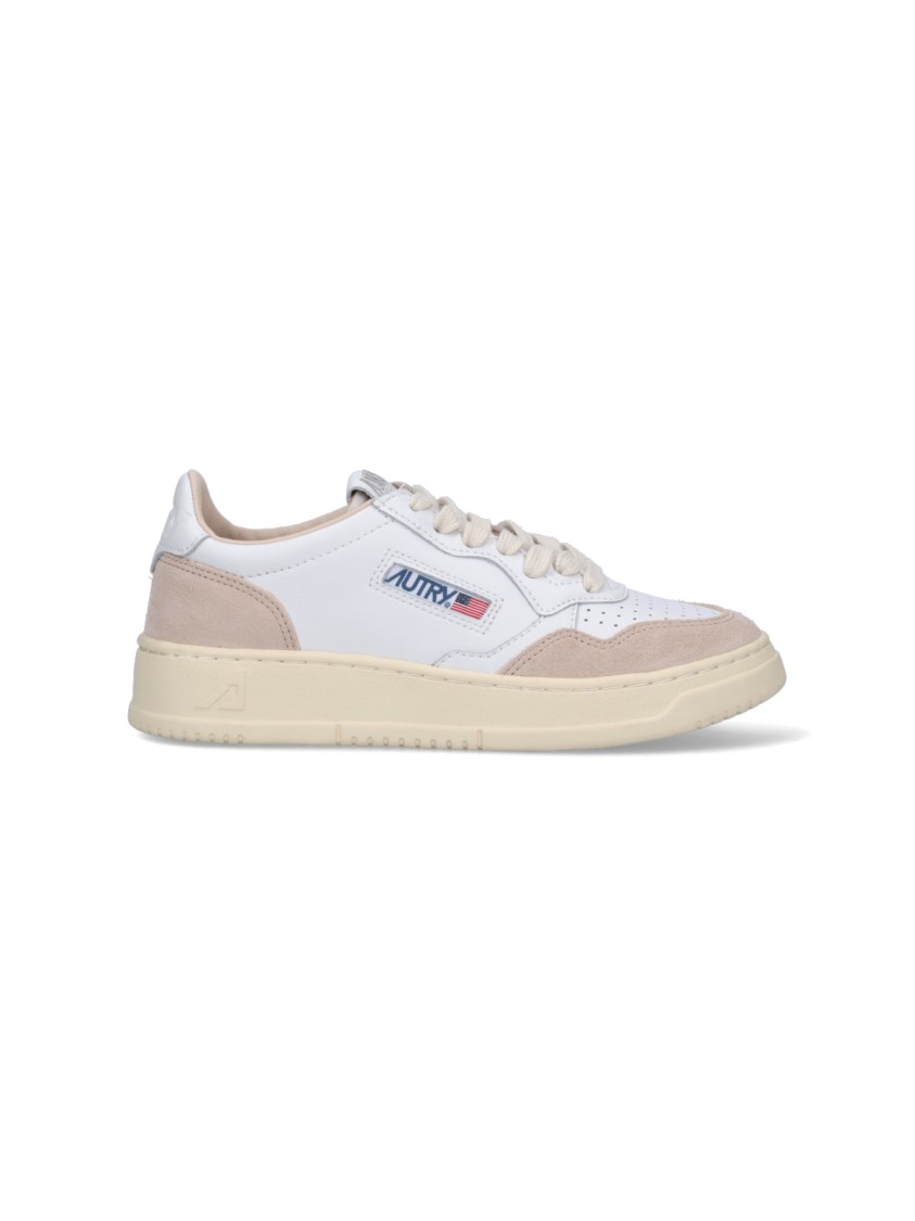 Autry Medalist Low Low-top Leather Sneakers In White