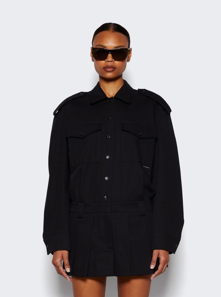 Alexander Wang Pre-styled Shirt And Skort Romper Black