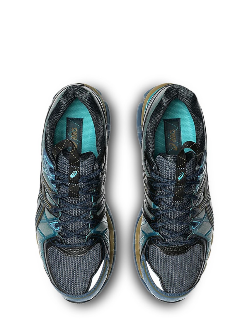 Asics Sporty Blue Sneakers With Breathable Upper In Blue