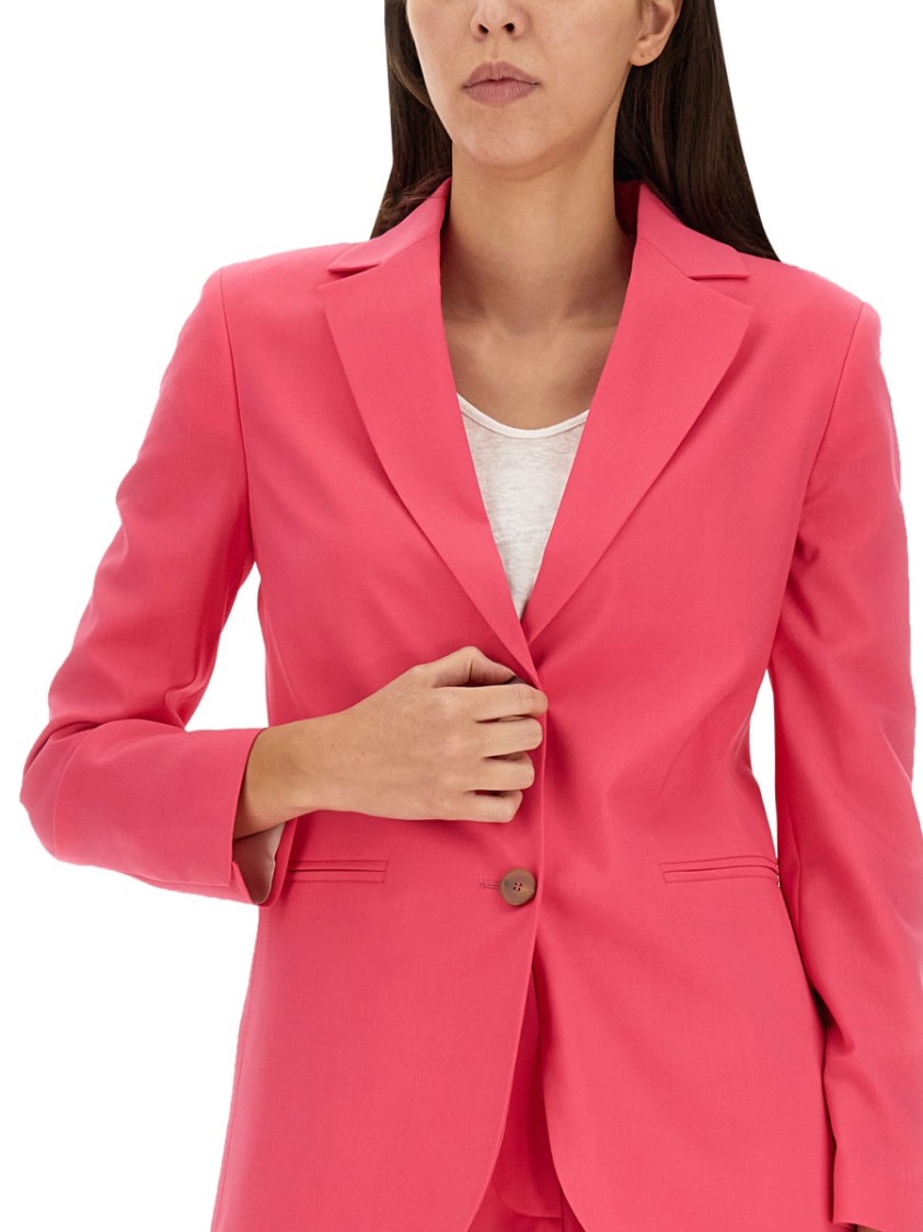 Shop Alysi Single-breasted Jacket In Pink