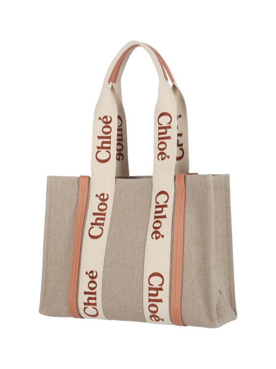 トートバッグ Chloe Beige Structured Tote Bag With Branded Straps Chloé Beige Structured Tote Bag With Branded Straps | THE LIST