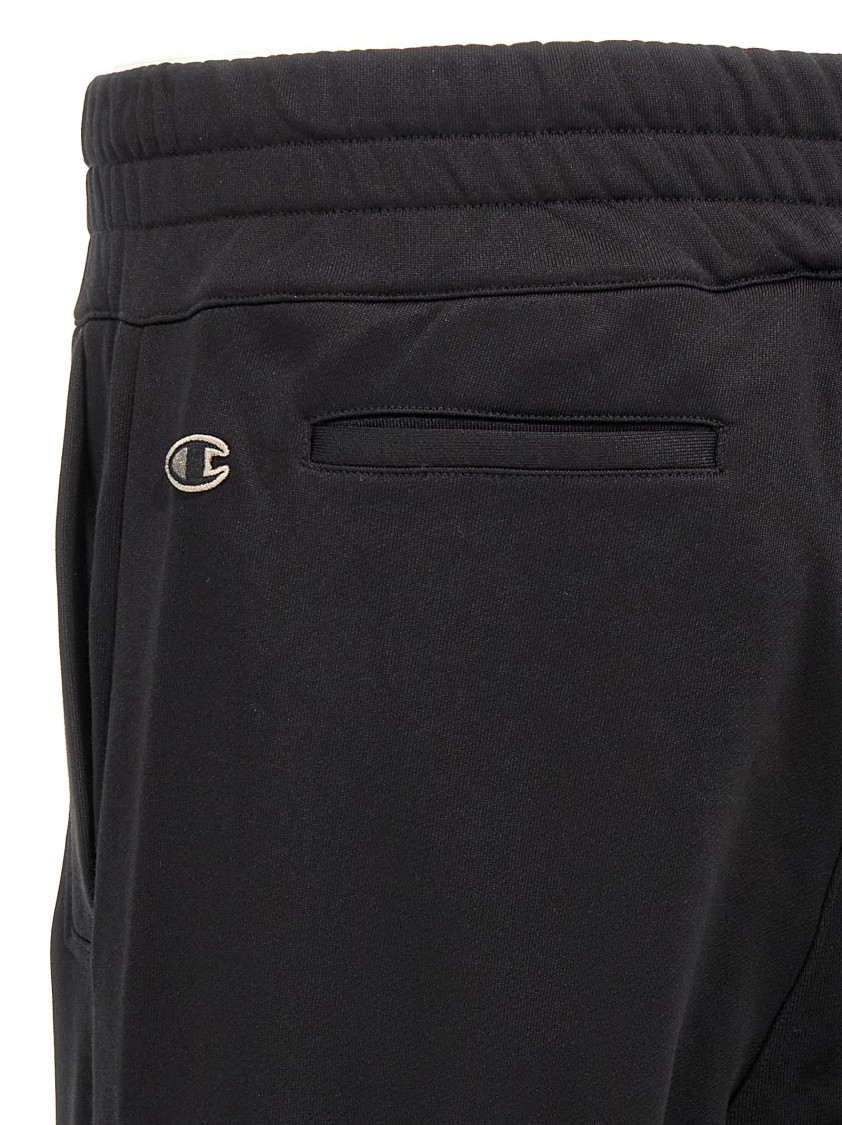 Rick Owens Contrast Logo Embroidered Joggers