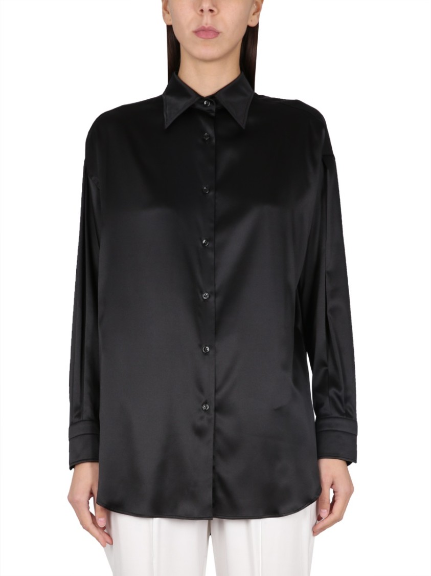 Tom Ford Stretch Silk Satin Relaxed Fit Shirt Clothing