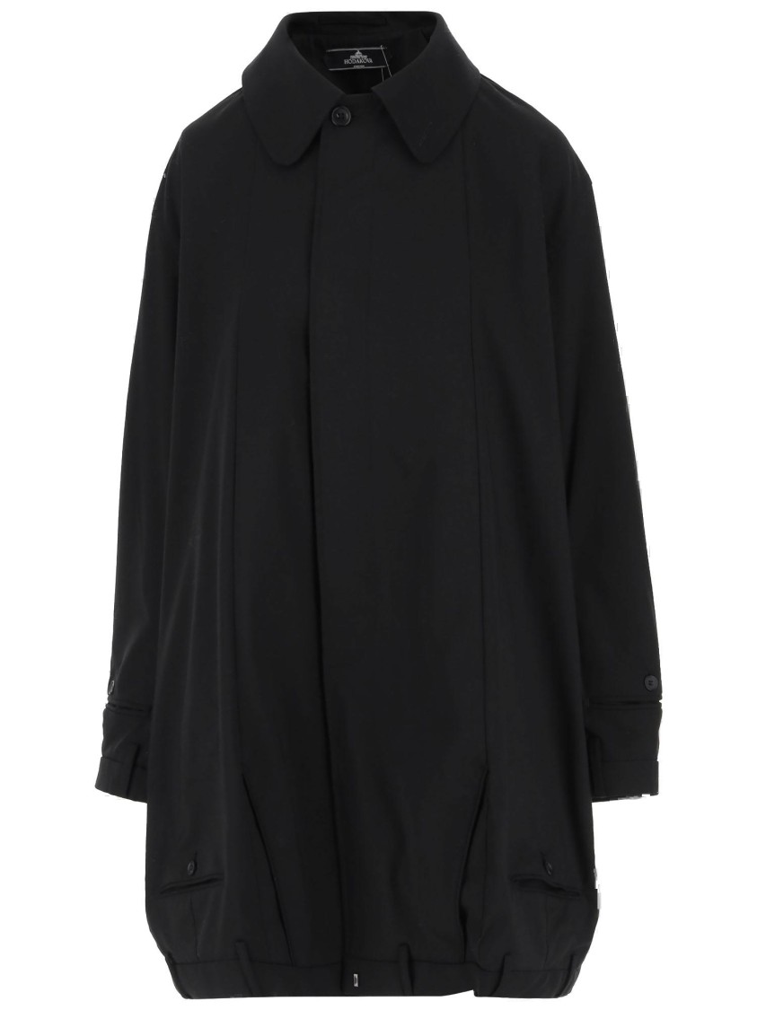 Hodakova Upside Down Pattern Stretch Wool Blend Jacket In Black