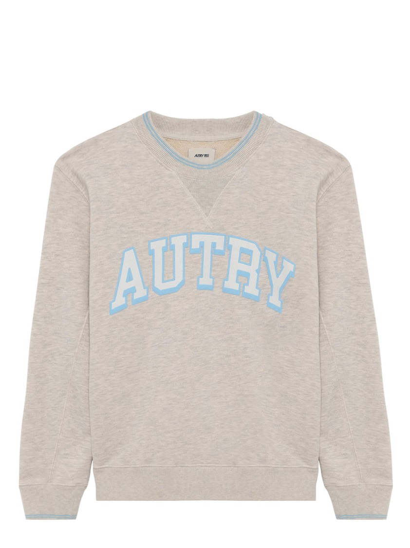 Autry College Sweatshirt With Classic Graphic In Neutral