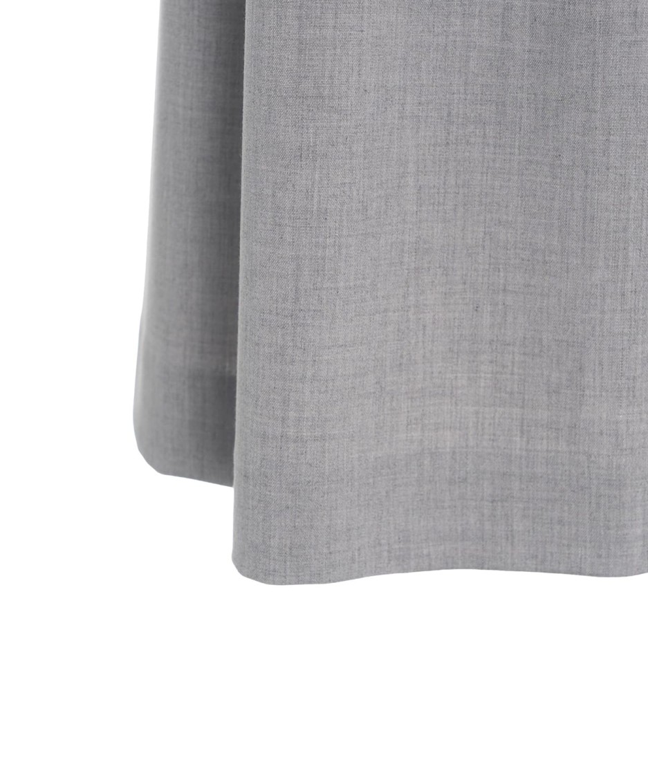 Ottod'ame Bermudas With Elegant Pleats And Refined Detailing In Grey