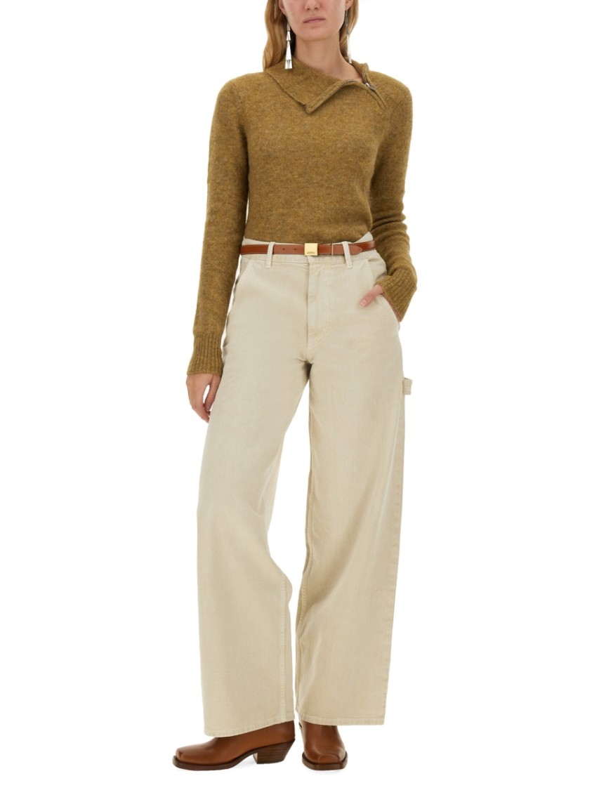 Shop Isabel Marant Étoile "odelle" Jersey In Neutrals