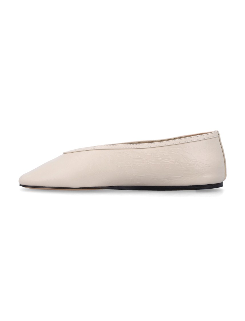Shop Le Monde Beryl Le Monde Béryl Luna Naplack Leather Slipper In Neutrals