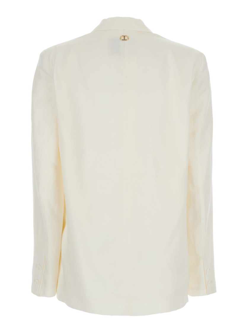 TWINSET TWIN-SET TAILORED BLAZER WITH NOTCHED LAPELS