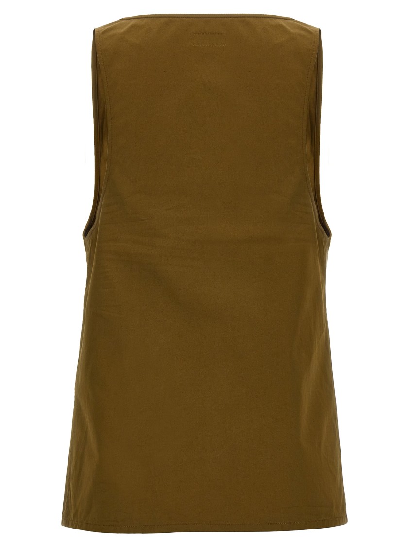 Saint Laurent 'henley' Tank Top In Green