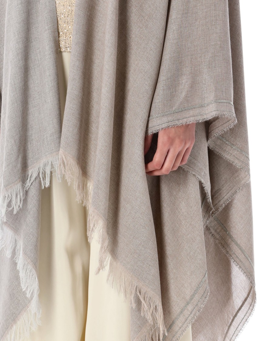 Fabiana Filippi Sequin Soft Mohair Open Cape