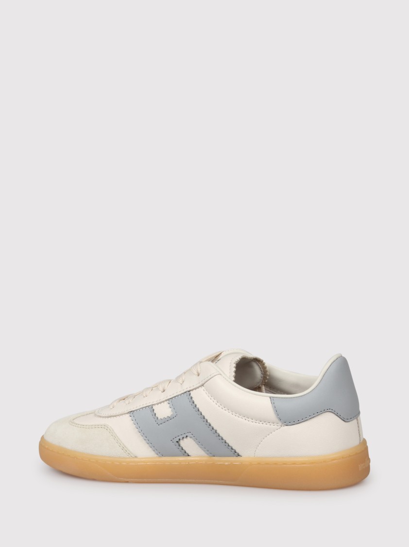 Hogan Cool Suede-trimmed Leather Sneakers