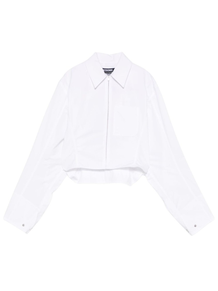 Jacquemus Women La Chemise Bahia Courte Shirt In White