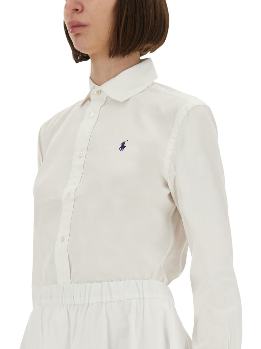 Polo Ralph Lauren Classic Long Sleeves Button Front Shirt Clothing In White