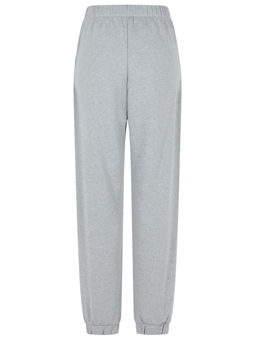 Attico Jogger Grey Cotton Pants In Grey