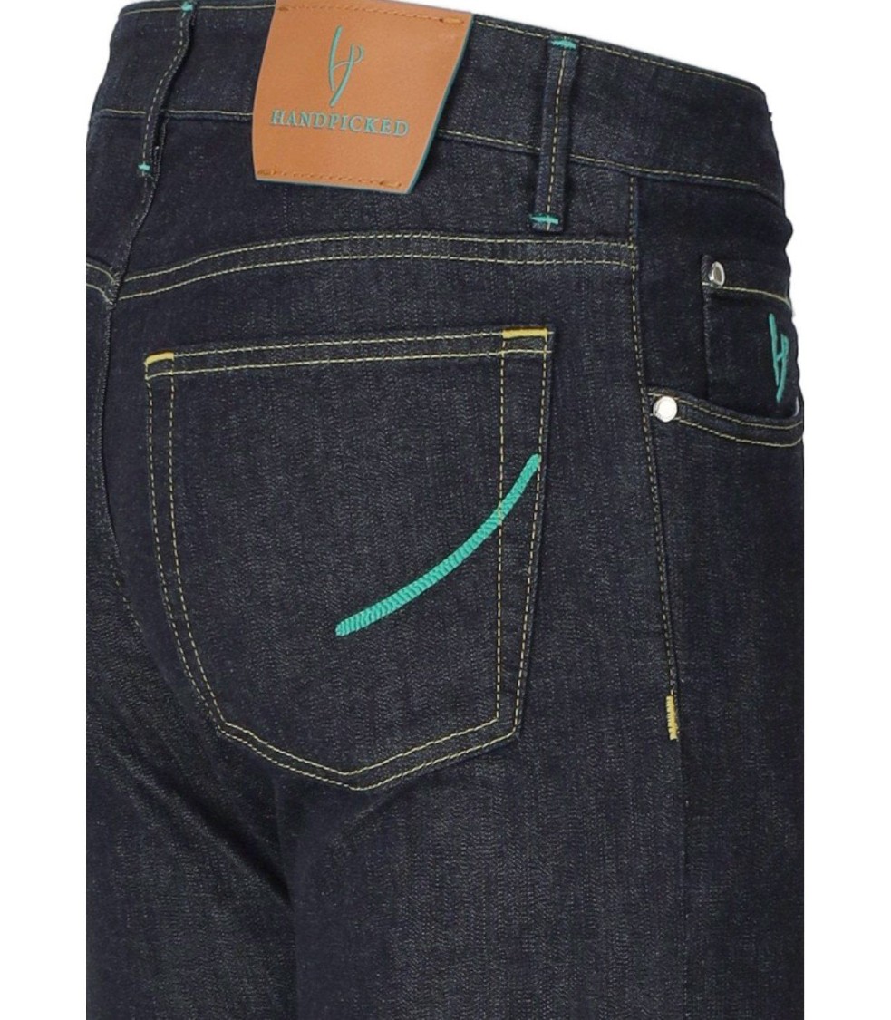 Handpicked Ravello Dark Blue Jeans In Blue
