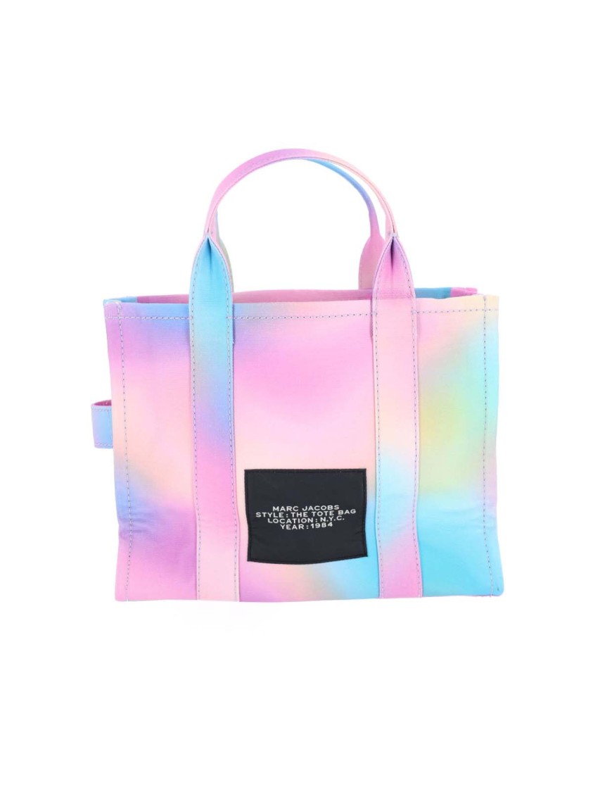 Marc Jacobs "the Airbrush Canvas" Medium Tote Bag In Multi